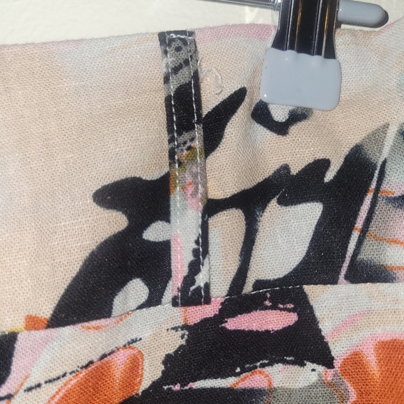 For Cynthia Linen Blend Pattern Skirt - Picture 3 of 12